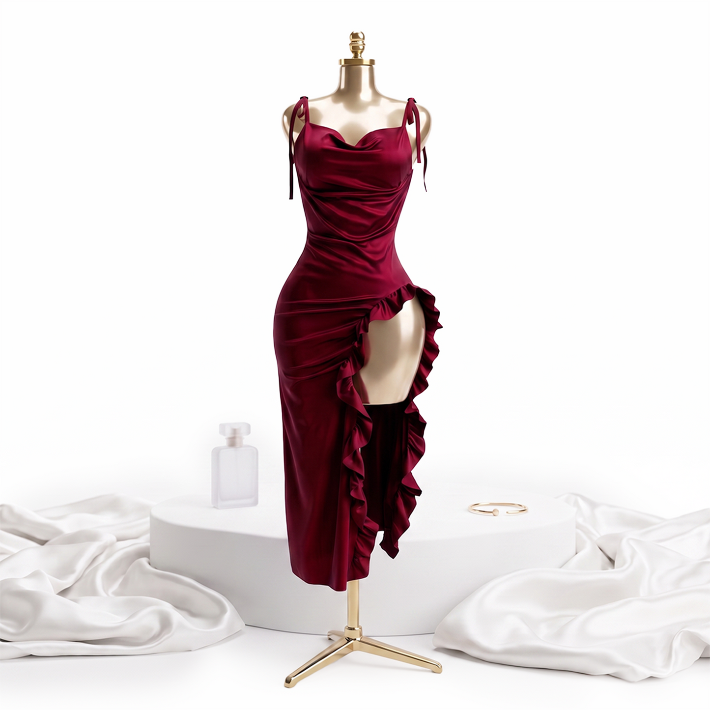 Sirena Ruffled Gown