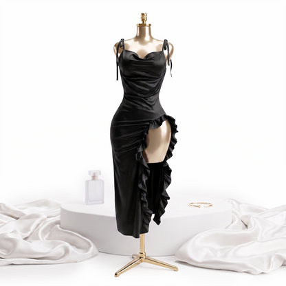 Sirena Ruffled Gown
