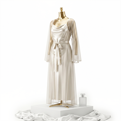 Satin Tulle Gown