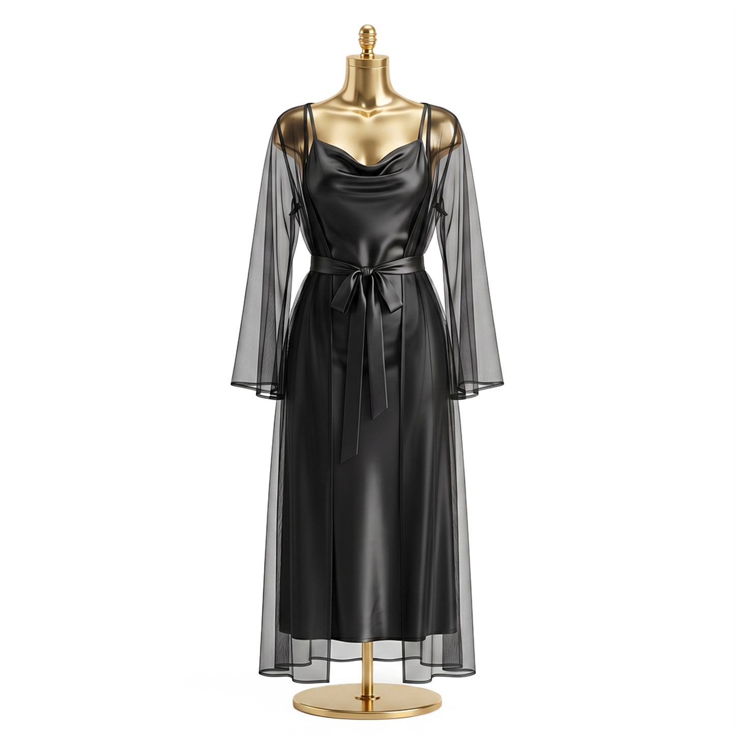 Satin Tulle Gown