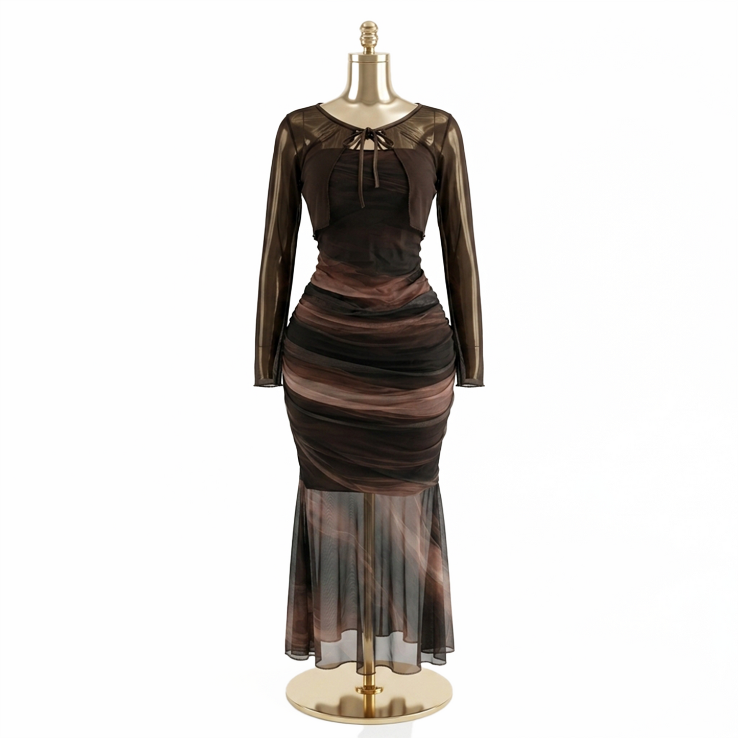 Aura Ruched Gown