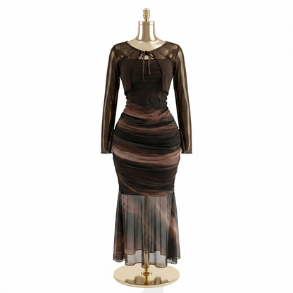 Aura Ruched Gown