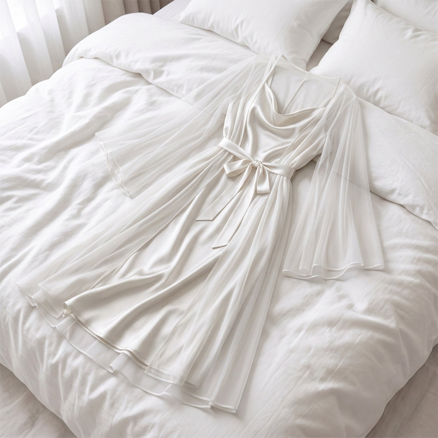 Satin Tulle Gown