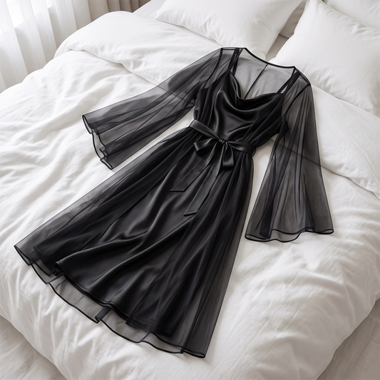 Satin Tulle Gown