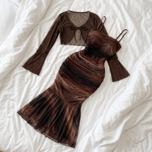 Aura Ruched Gown