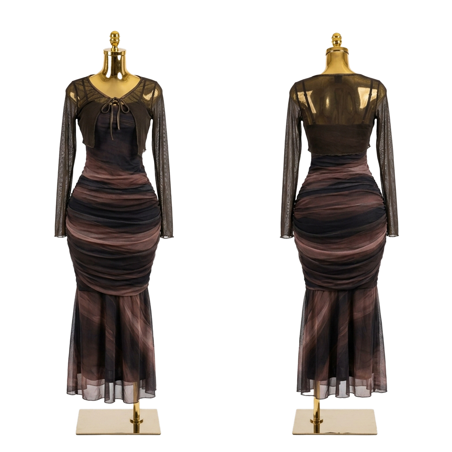 Aura Ruched Gown