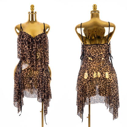 Chiffon Leopard Ruffle
