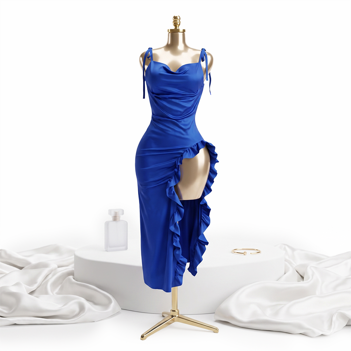 Sirena Ruffled Gown