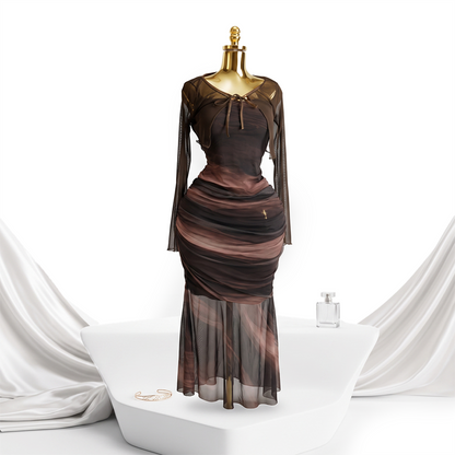 Aura Ruched Gown