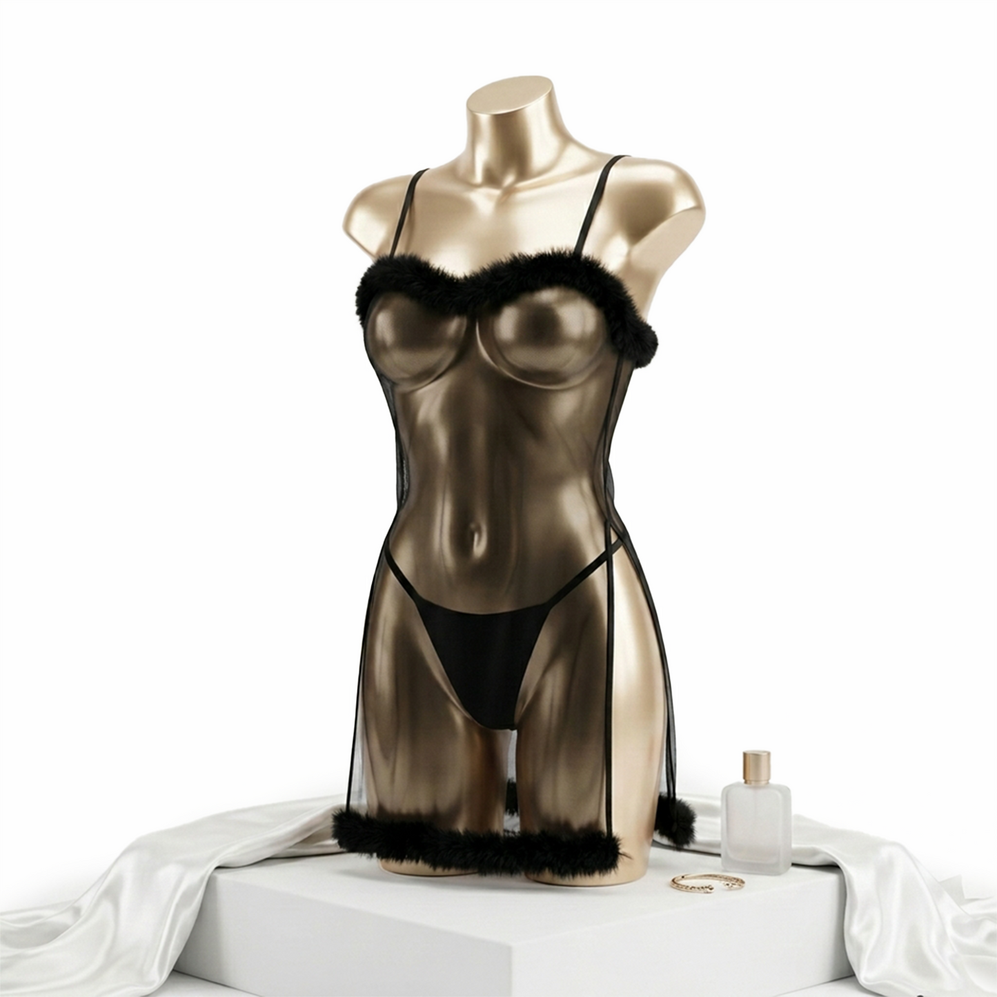 Plume Sheer Chemise