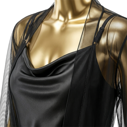 Satin Tulle Gown